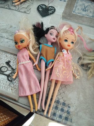 Lote de 3 muñecas