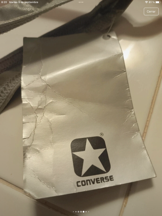 Bañador Converse diseño Mujer Talla M Plateado 90s