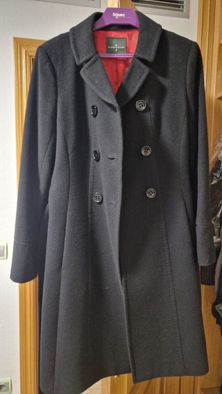 Abrigo Roberto Verino Negro Lana Talla 42
