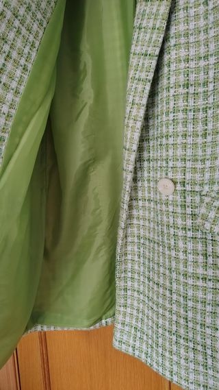 Blazer Stradivarius verde manga corta Talla M