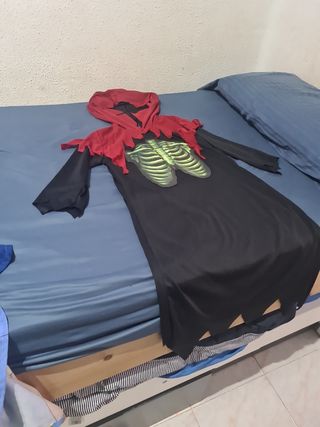 Disfraz Túnica Esqueleto Halloween Talla Única