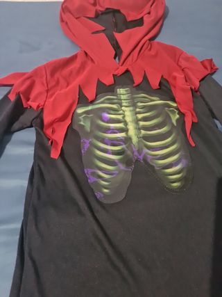 Disfraz Túnica Esqueleto Halloween Talla Única