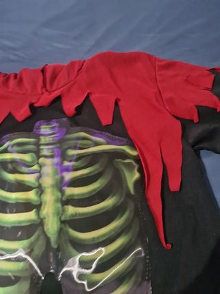 Disfraz Túnica Esqueleto Halloween Talla Única