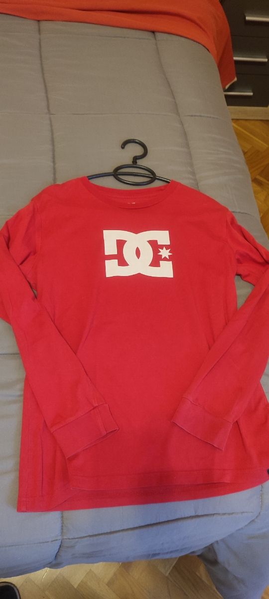 Camiseta DC niño manga larga roja