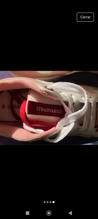 Tenis Stradivarius Rosa y Blanco