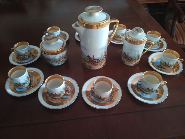 Juego de café Limoges porcelana
