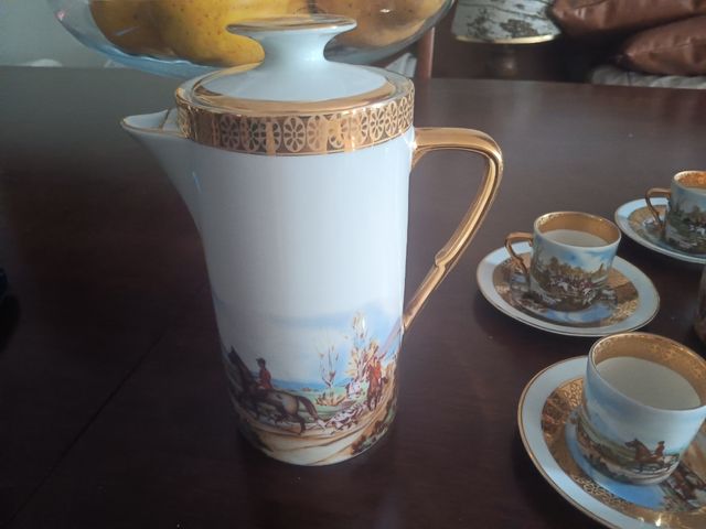 Juego de café Limoges porcelana