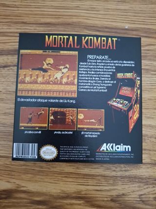 Mortal Kombat Game Boy Nintendo