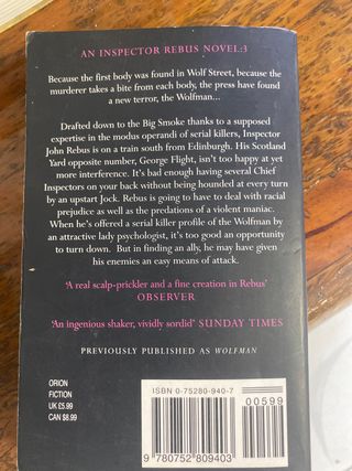Libro Ian Rankin Tooth & Nail Inglés