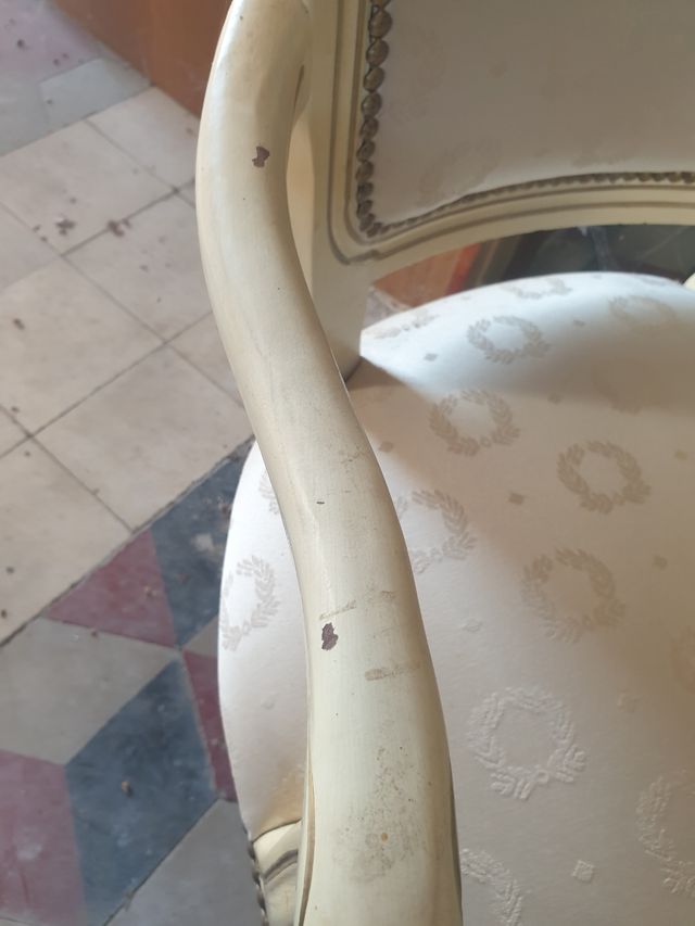 Poltrona vintage bianca