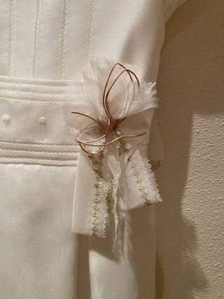Vestido de Comunión blanco con flor