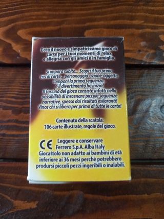 Carte da gioco Action 3 Nutella anno 2005