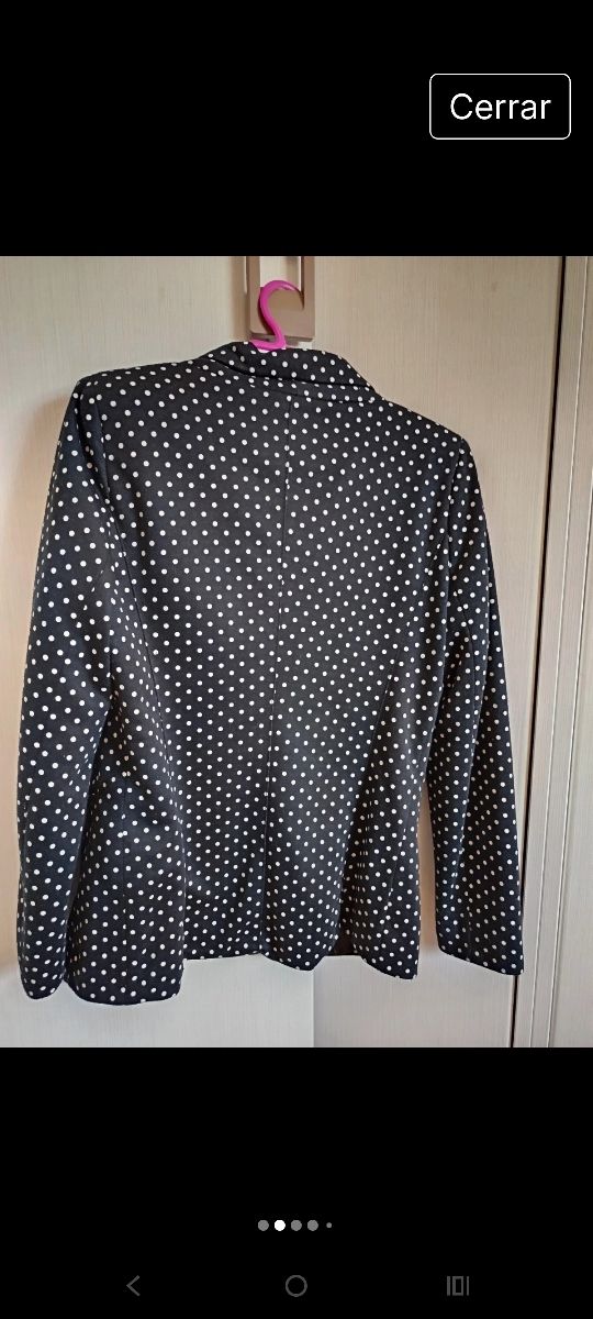 Chaqueta americana mujer lunares