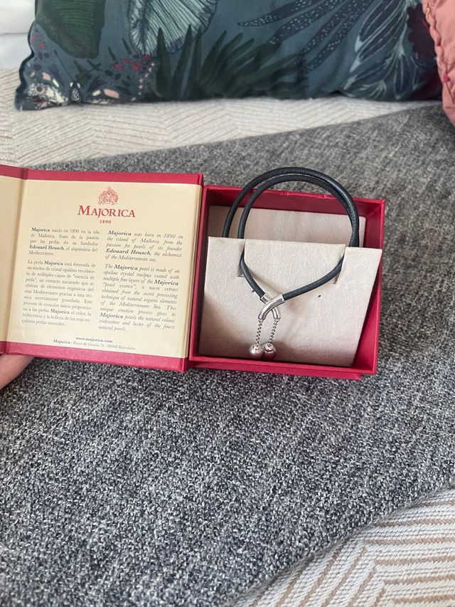 Collar Majorica con perlas y cierre plateado