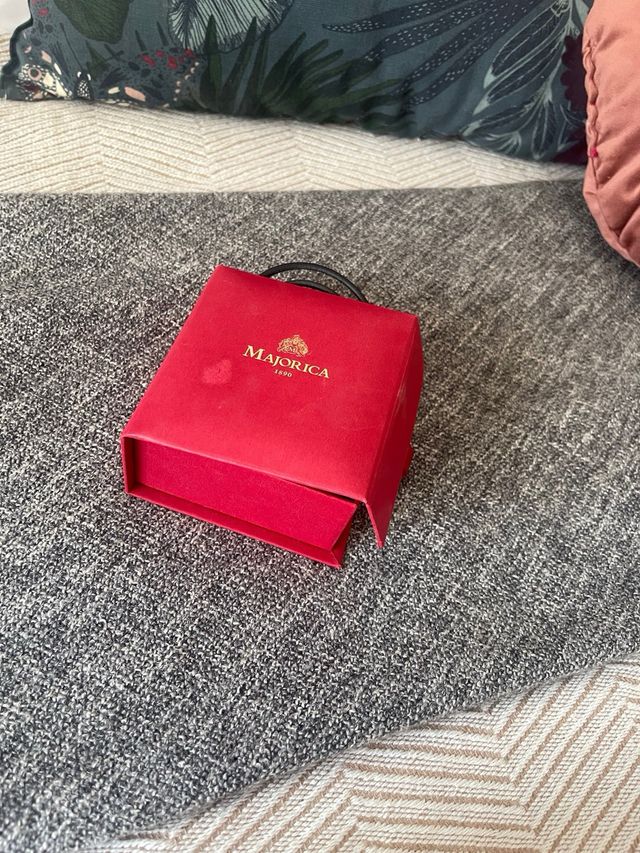 Collar Majorica con perlas y cierre plateado