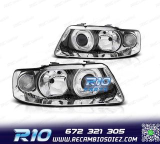 FAROS AUDI A3 8L 00-03 CROMADOS