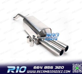 SILENCIOSO ESCAPE PARA VOLKSWAGEN VW GOLF IV 09 1996- INOX x
