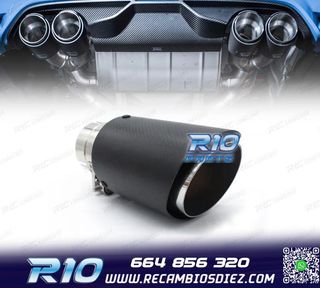 COLA ESCAPE CARBONO UNIVERSAL TIPO AKRAPOVIC 63MM