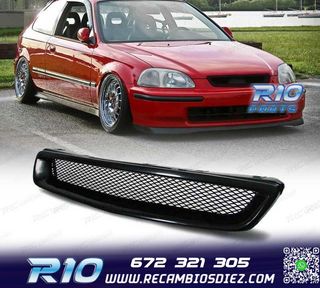PARRILLA HONDA CIVIC HATCHBACK 95-98 COLOR NEGRO