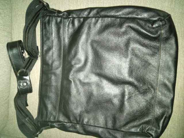 Bolso Bandolera Piel Mandarina Duck Negro
