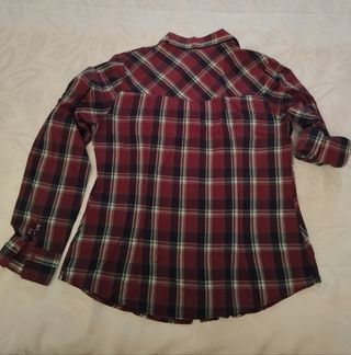 Camicia donna manica lunga scozzese