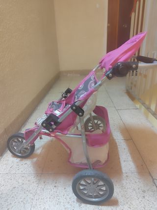 Cochecito gemelar para muñecas
