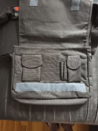 Bolsa portátil Puma gris y naranja