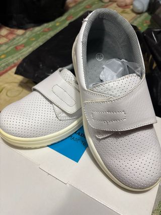 zapatos de trabajo inconfort white talla 36