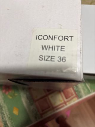 zapatos de trabajo inconfort white talla 36