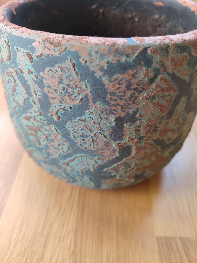 Maceta cerámica diseño rústico