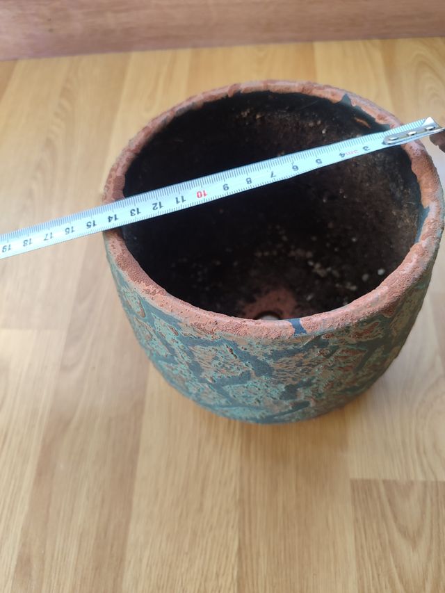 Maceta cerámica diseño rústico