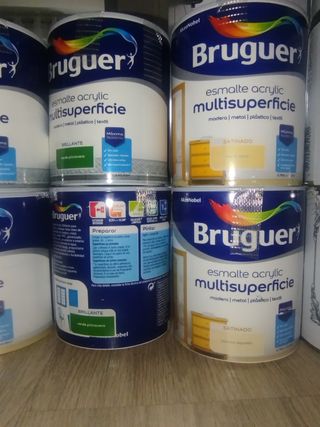 15 botes pintura Bruguer Variadas
