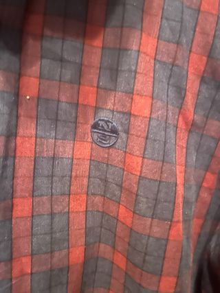 Camisa North Sails cuadros roja