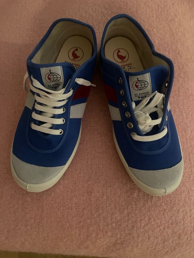 Zapatillas El Ganso Azul y Blanco