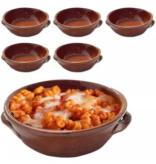 6 Tegamini in Terracotta