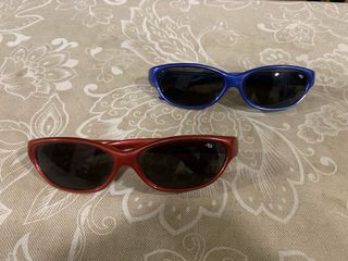 Gafas de sol infantiles (2 pares) Roja y Azul