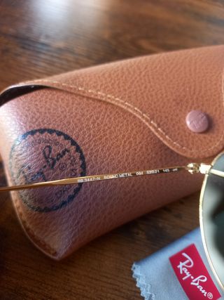 Ray-Ban Gafas de Sol redondas metal doradas