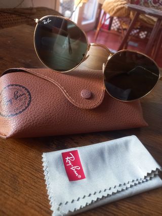 Ray-Ban Gafas de Sol redondas metal doradas