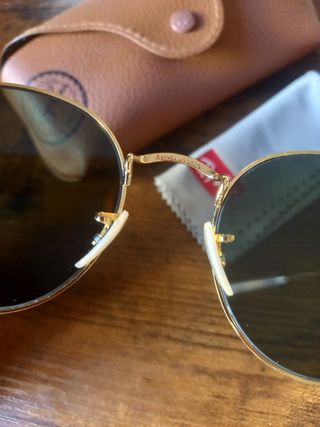 Ray-Ban Gafas de Sol redondas metal doradas