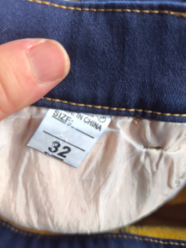 Vaqueros Mujer Talla 32 Azul