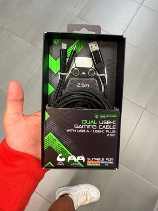 Cable Gaming Battletron USB-A a USB-C 2.5m