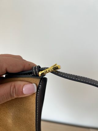 Bolso Loewe ante camel y piel marrón
