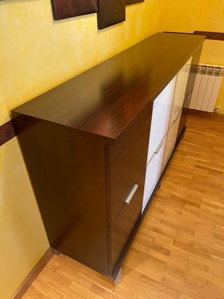 OFERTA!!Mueble recibidor aparador madera y cristal