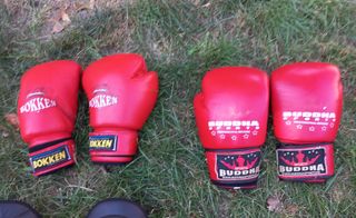 Lote Boxeo/Kick Boxing: Guantes, Casco, Espiniller