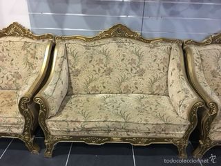 Tresillo Sofá Antiguo Tapizado