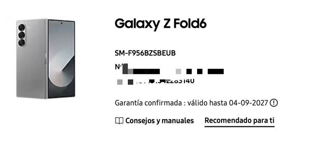 Samsung Galaxy Z Fold6 256GB Plata