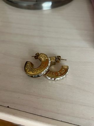 Pendientes Aro Guess Dorados con Cristales