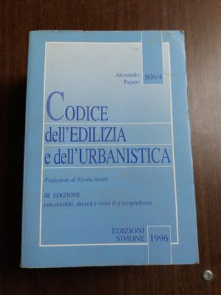 codice edilizia e urbanistica edizione 1996 €4