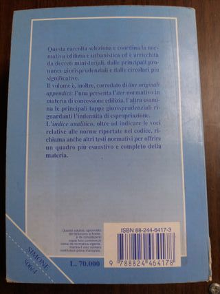 codice edilizia e urbanistica edizione 1996 €4