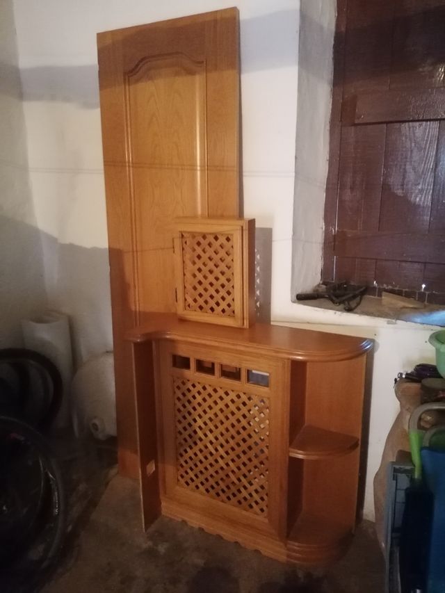 Puerta Roble Cubreradiador Caja Llaves